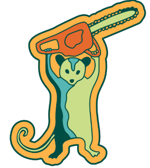 MountainStrong possum pin